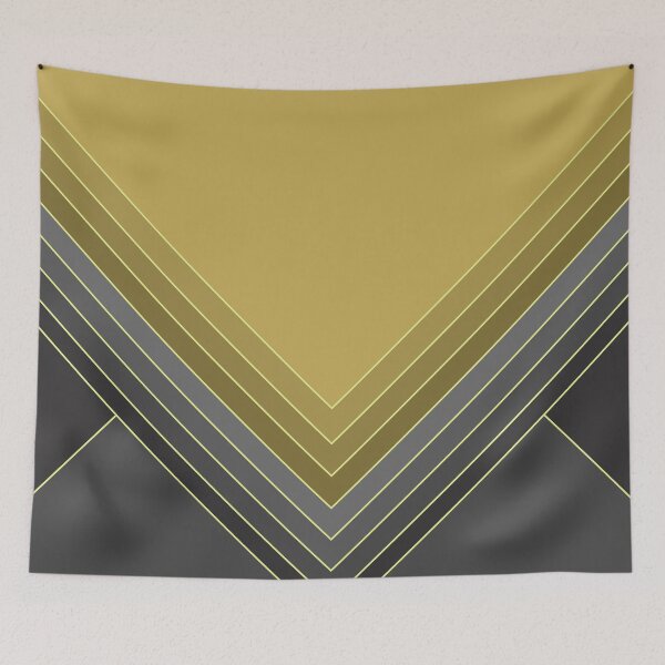 Aperçu de l'œuvre Abstract, geometric shapes in ochre and gradient greys créée et vendue par Svitac.