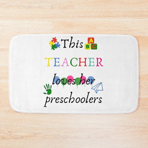 Item preview, funny This Teacher Loves Her Preschoolers, kids lover designed and sold by artidesgn.
