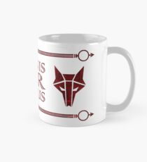 Roter steigender Becher "Omnis Vir Lupus" Tasse