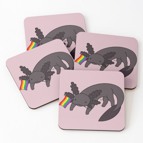 Item preview, Melanistic Pride Axolotl- Gay designed and sold by AstralAbraxas.