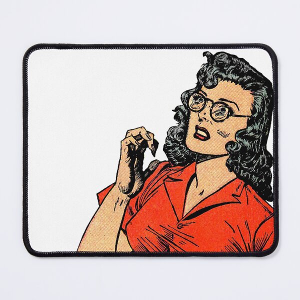 Item preview, Shocked in Glasses! Comic Book Retro Vintage  Pin Up Girl designed and sold by paljoeyprints.