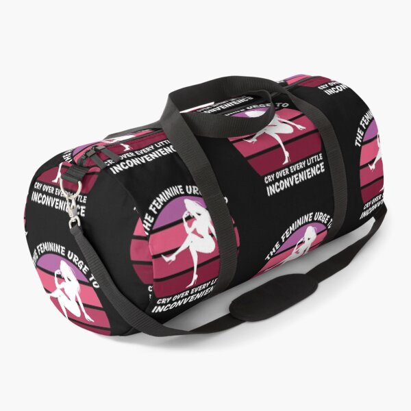 Item preview, The Feminine Urge To Cry Over Every Little Inconvenience Pink Retro Sunset In Black designed and sold by LuckyKermit.