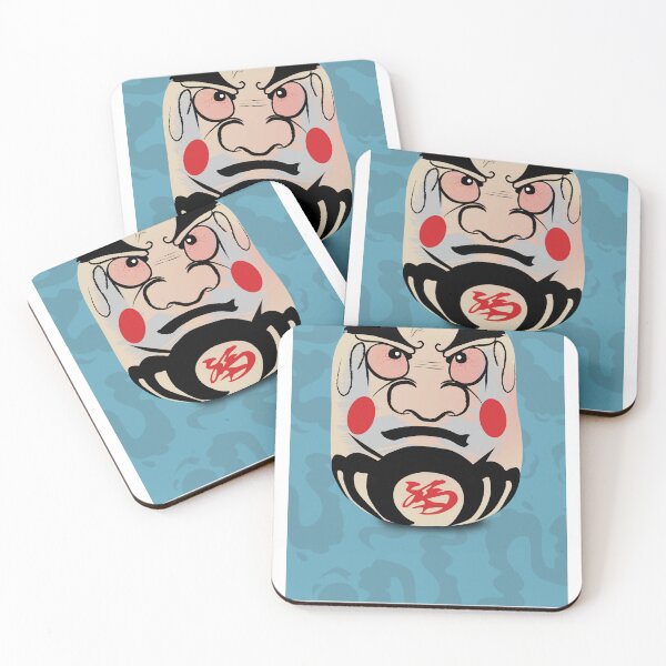 Item preview, Daruma Doll (達磨), Japanese Illustration, Traditional Talisman #01 designed and sold by Printyourspirit.