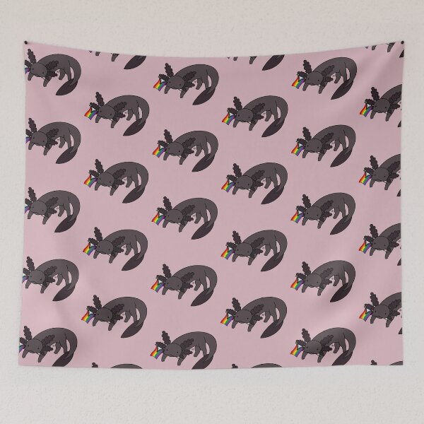 Item preview, Melanistic Pride Axolotl- Progress Pride Flag designed and sold by AstralAbraxas.