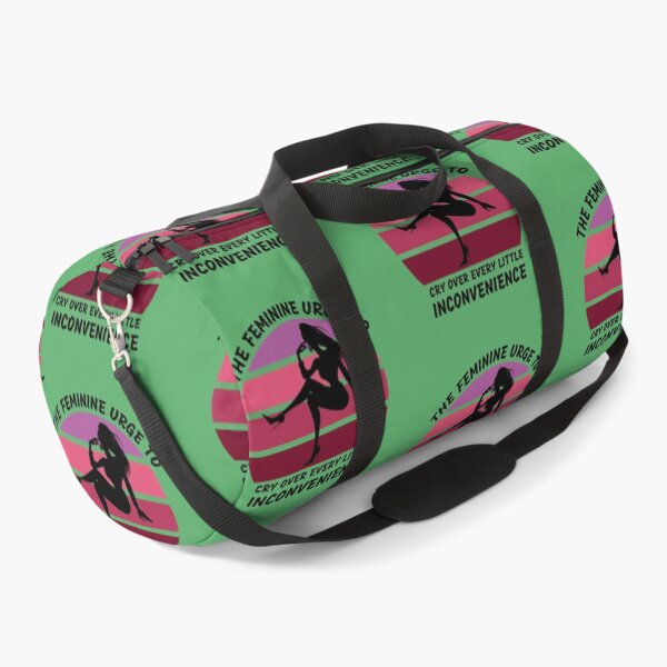 Item preview, The Feminine Urge To Cry Over Every Little Inconvenience Pink Retro Sunset In Green designed and sold by LuckyKermit.