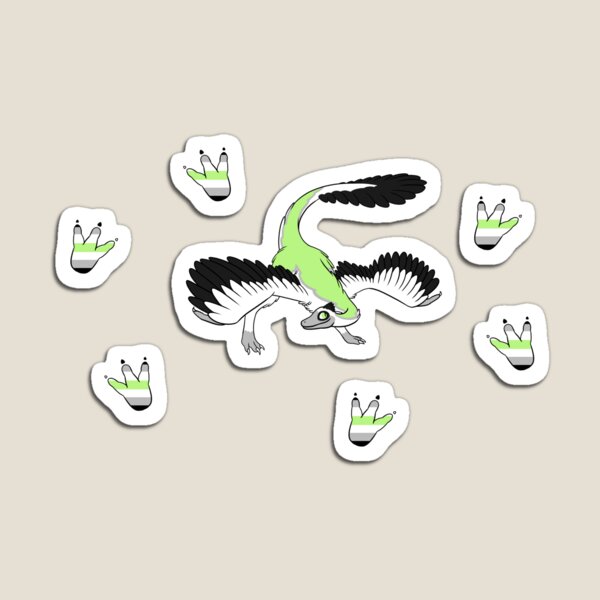 Item preview, Agender Pride Archaeopteryx designed and sold by ThatRadFailure.