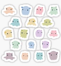 Colourful dumbo octopus pattern Sticker
