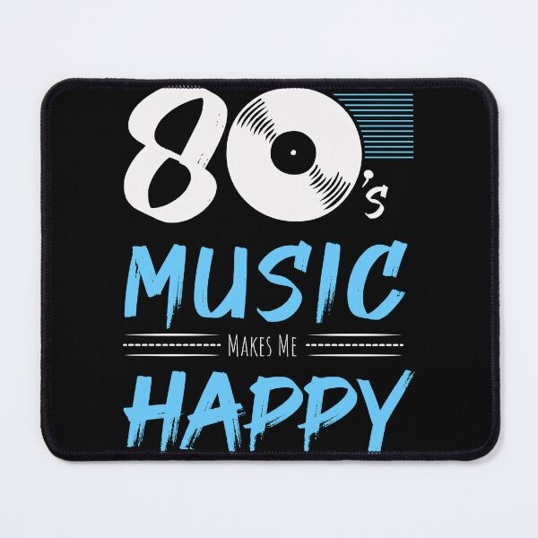 Item preview, 80's Music Makes Me Happy - Old School Music Vinyl Record T-Shirt Music lovers gift designed and sold by Quotes ⭐⭐⭐⭐⭐.