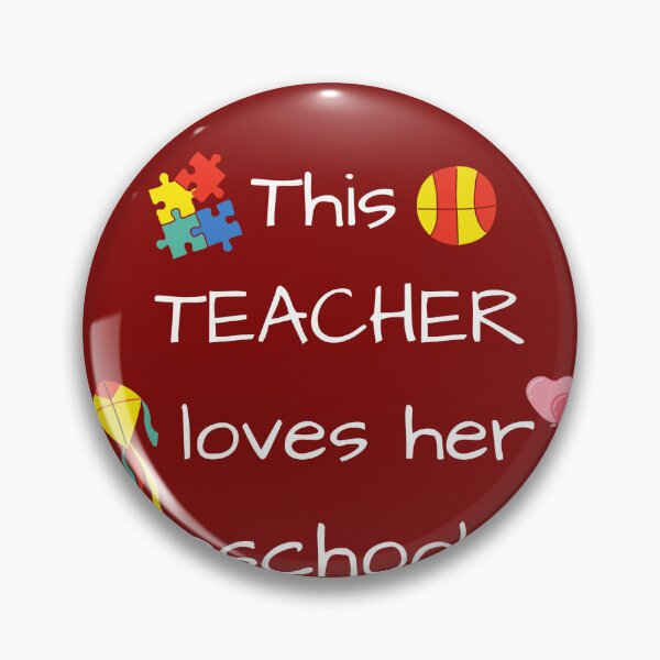 Item preview, funny This Teacher Loves Her Preschoolers, kids lover designed and sold by artidesgn.