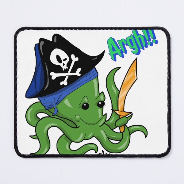 Item preview, Argh octopus pirate designed and sold by Pittstop.