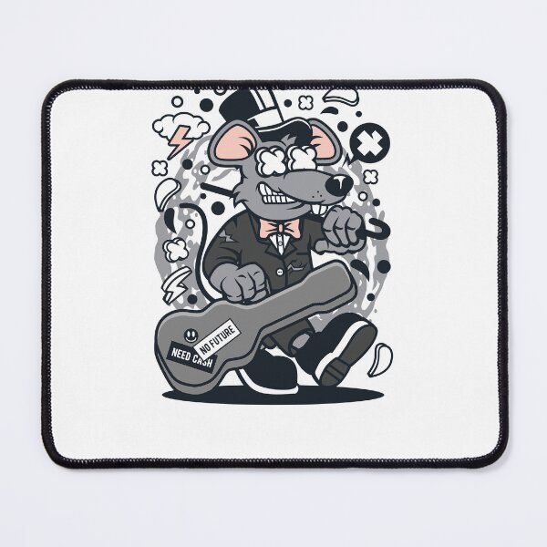 Item preview, Rat Guitar; Rat Guitar, guitar, rat, music, rock, rats, band, vintage, metal, rat mom, musician, mouse, rat dad, animal, punk, designed and sold by AnimalsByDaniel.