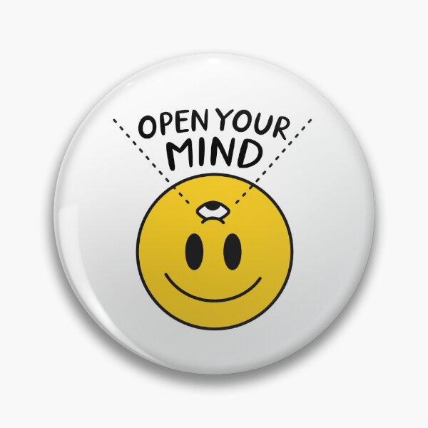 Item preview, Open Your Mind Smiley. designed and sold by Weird-Banana.