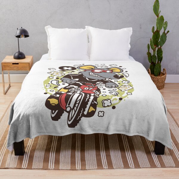 Item preview, Rat Motocross Rider; Rat Motocross Rider, motocross, motorbike, rider, bike, motorcycle, biker, chopper, dirt bike, retro, funny, classic, ride, helmet, cool, vintage, designed and sold by AnimalsByDaniel.