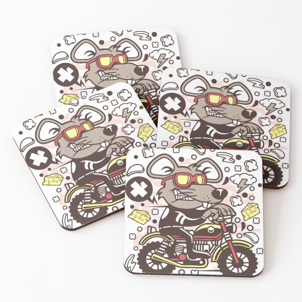 Item preview, Rat Motocrosser; Rat Motocrosser, cartoon, bike, biker, funny, chopper, christmas, cool, dirt, dirt bike, dirtbike, enduro, motocross, motorbike, 2020, designed and sold by AnimalsByDaniel.