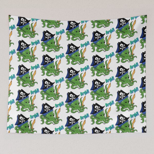 Item preview, Argh octopus pirate designed and sold by Pittstop.