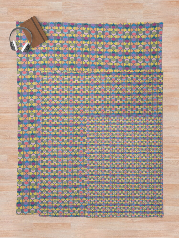 Thumbnail 5 of 6, Throw Blanket, Color Hub Gray designed and sold by Els-d.