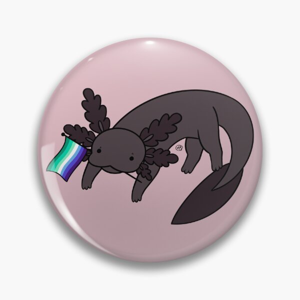 Item preview, Melanistic Pride Axolotl- Vincian designed and sold by AstralAbraxas.