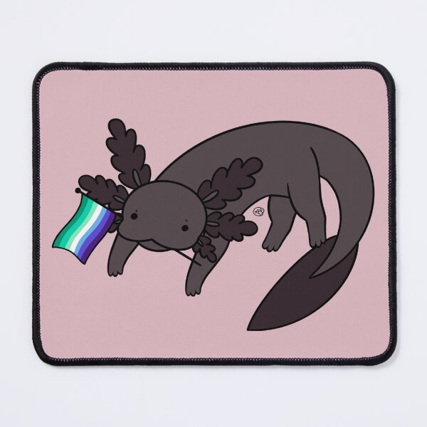 Item preview, Melanistic Pride Axolotl- Vincian designed and sold by AstralAbraxas.