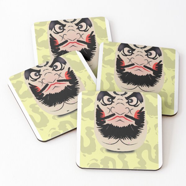 Item preview, Daruma Doll (達磨), Japanese Illustration, Traditional Talisman #01 designed and sold by Printyourspirit.