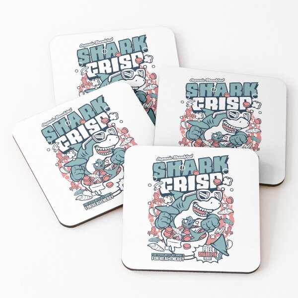 Item preview, Shark Crisp; Shark eating, shark, eating, ocean, fish, funny, sea, cute, sharks, animal, food, nature, designed and sold by AnimalsByDaniel.