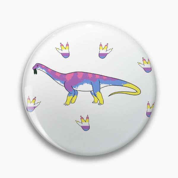 Item preview, Bigender Pride Brontosaurus designed and sold by ThatRadFailure.