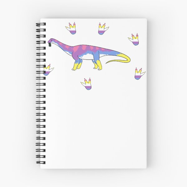 Item preview, Bigender Pride Brontosaurus designed and sold by ThatRadFailure.