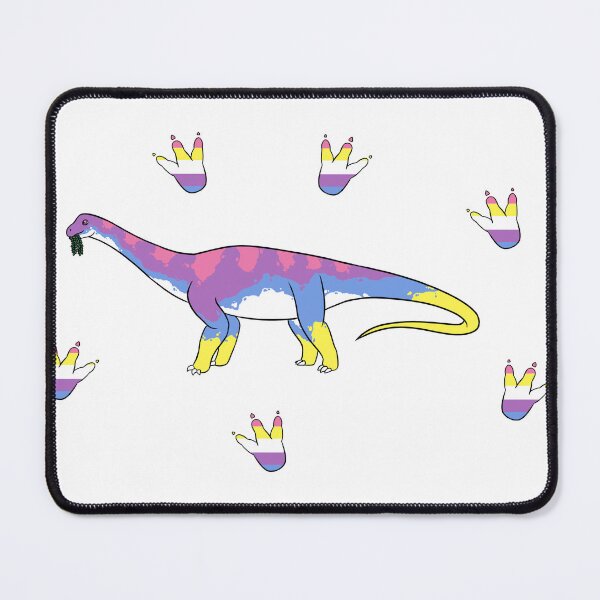 Item preview, Bigender Pride Brontosaurus designed and sold by ThatRadFailure.