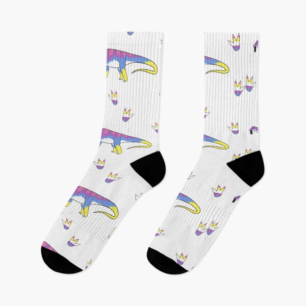 Item preview, Bigender Pride Brontosaurus designed and sold by ThatRadFailure.