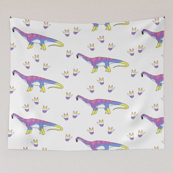 Item preview, Bigender Pride Brontosaurus designed and sold by ThatRadFailure.