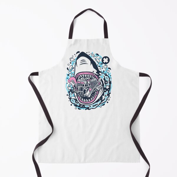 Item preview, Shark Rock; shark eating, sea, sea, ocean, shark, fish, eating, funny, water, animal, marine life, nature, save the sharks, save the planet, save the ocean, bycatch, conspiracy at sea, designed and sold by AnimalsByDaniel.