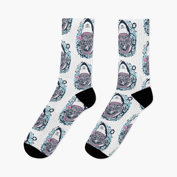 Item preview, Shark Rock; shark eating, sea, sea, ocean, shark, fish, eating, funny, water, animal, marine life, nature, save the sharks, save the planet, save the ocean, bycatch, conspiracy at sea, designed and sold by AnimalsByDaniel.