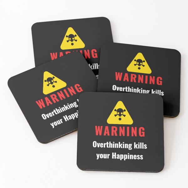 Item preview, Warning over thinking kills your happiness designed and sold by Hussain Shirts.