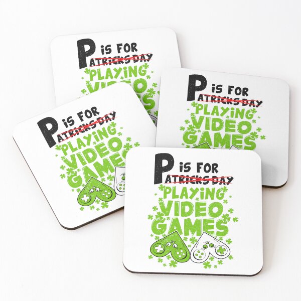 Item preview, P Is For Playing Video Games, Funny Gamer St Patrick's Day For Kids, designed and sold by ZETTIF ⭐⭐⭐⭐⭐.