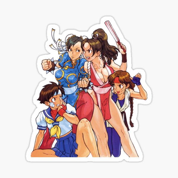 Fighter Waifus Turbo Remix Sticker