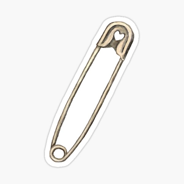 Item preview, Safety Pin with Heart designed and sold by BelovedEarth.