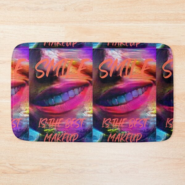 Item preview, Smile is the best make up with orange wording shown teeth designed and sold by Bekindtome.