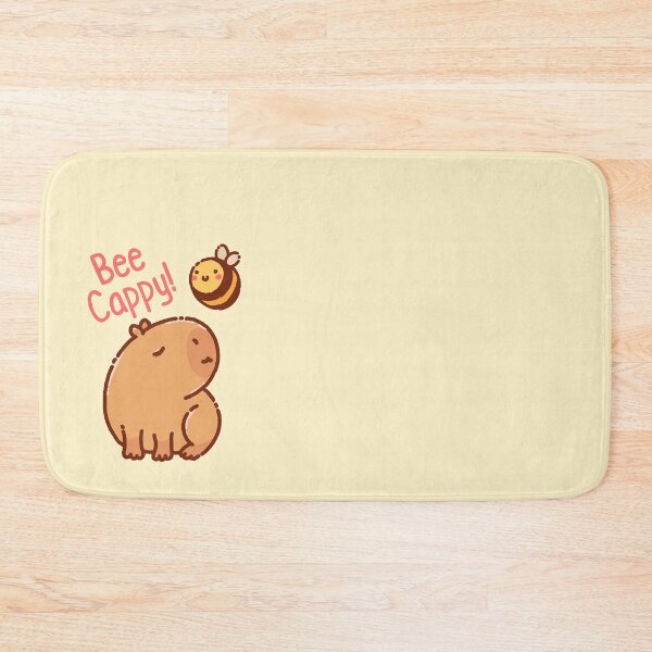 Item preview, Bee Cappy! Bee and capybara pun Be Happy! designed and sold by manydoodles.