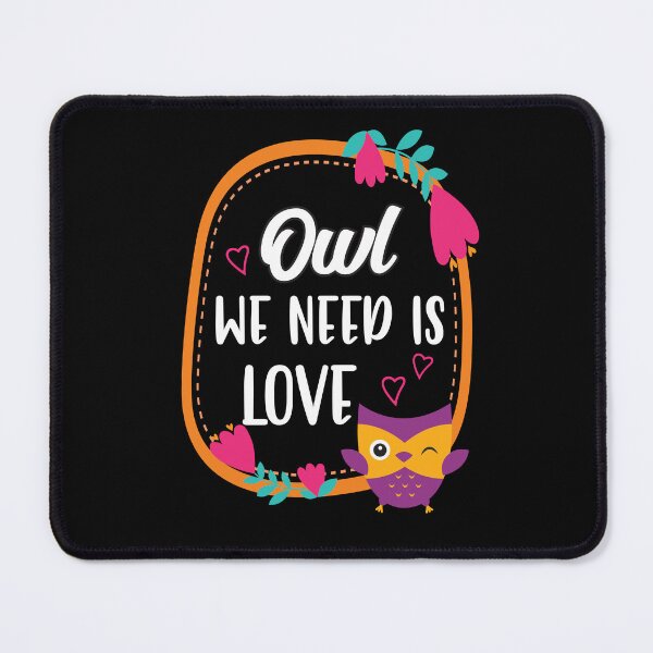 Item preview, Owls. All you need is love. Orange owl. designed and sold by epicmarketing.