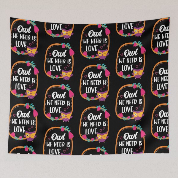 Item preview, Owls. All you need is love. Orange owl. designed and sold by epicmarketing.