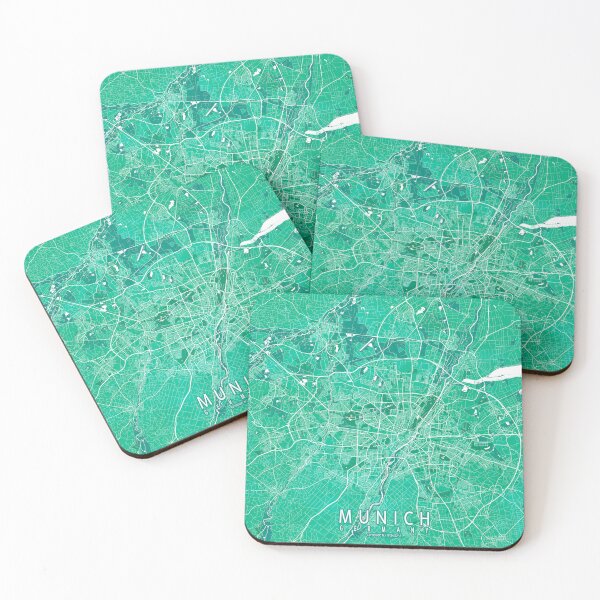 Item preview, Munich City Map of Bavaria, Germany - Watercolor designed and sold by deMAP.