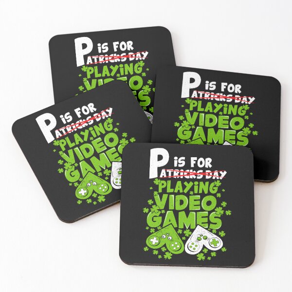 Item preview, P Is For Playing Video Games St Patrick's Day, Funny Lucky Gamer Boy Shamrock Video Game, designed and sold by ZETTIF ⭐⭐⭐⭐⭐.