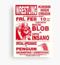 The Revolting Blob Wrestling Poster Metal Print