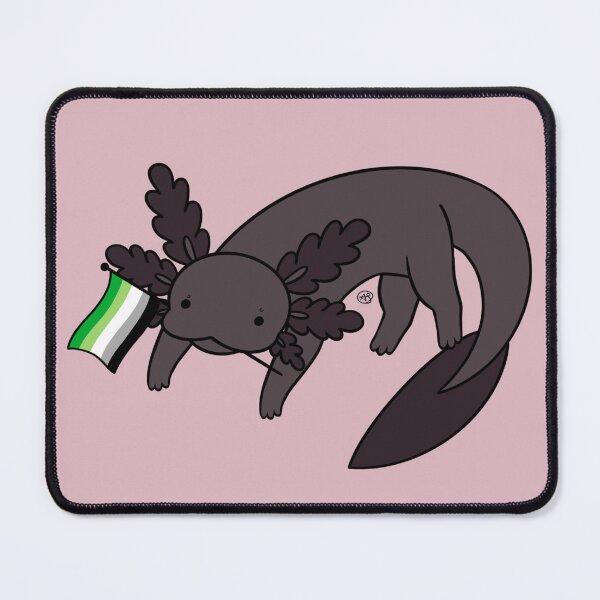 Aperçu de l'œuvre Fierté mélanique Axolotl - Aromantic créée et vendue par AstralAbraxas.