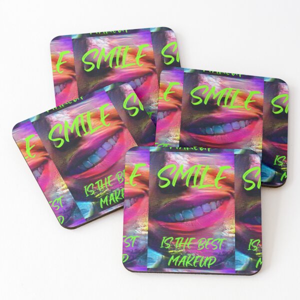 Item preview, Smile is the best make up with green wording shown teeth designed and sold by Bekindtome.