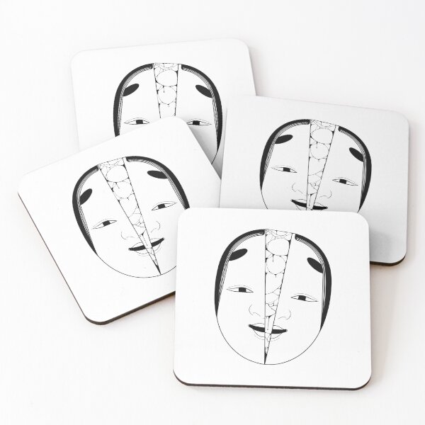 Item preview, Split Traditional Japanese Noh Mask designed and sold by eviemh.