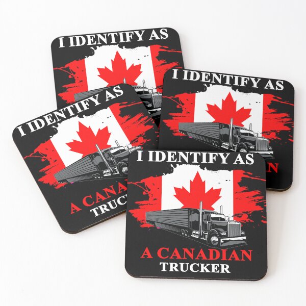 Item preview, I Identify As A Canadian Trucker Illustartion designed and sold by YourStore76.