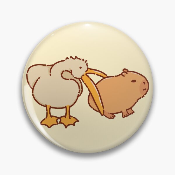 Item preview, Pelican and capybara very cute designed and sold by manydoodles.