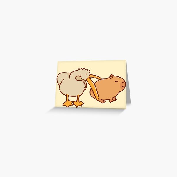 Item preview, Pelican and capybara very cute designed and sold by manydoodles.