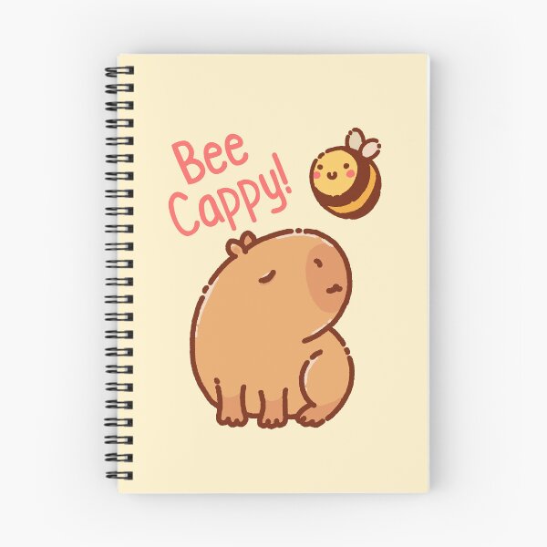 Item preview, Bee Cappy! Bee and capybara pun Be Happy! designed and sold by manydoodles.