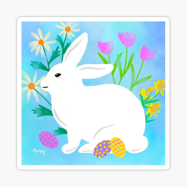 Easter Rabbit Sticker